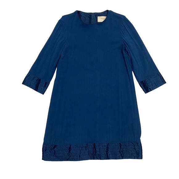 Burberry Silk Shift 3/4 Sleeve Tier Cuff Dress Women's 6 - Picture 1 of 10